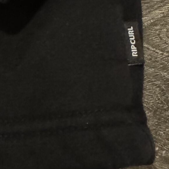 Rip Curl Sweater Mens S Black Quarter Zip Fleece Surf Pullover Logo Sweatshirt - Picture 4 of 8